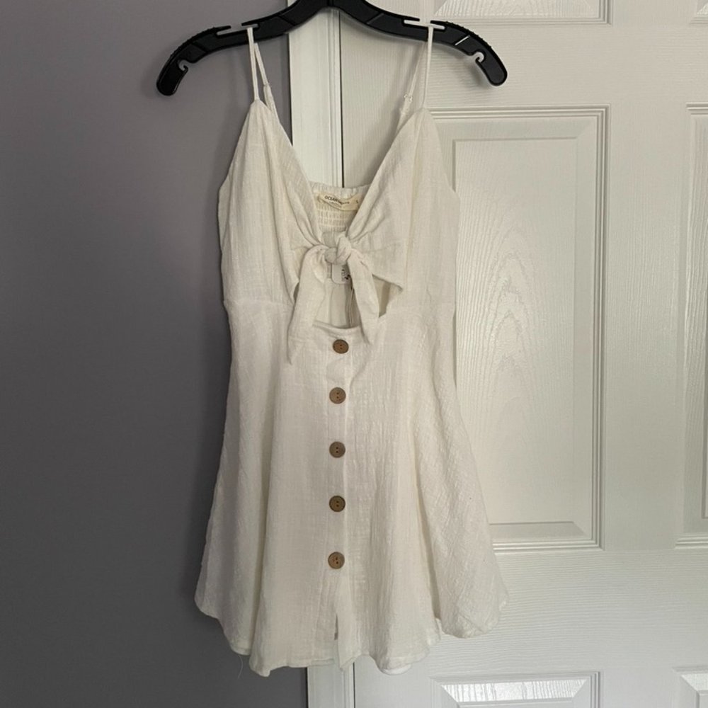 NWT Ocean Drive Tie Front Mini Dress